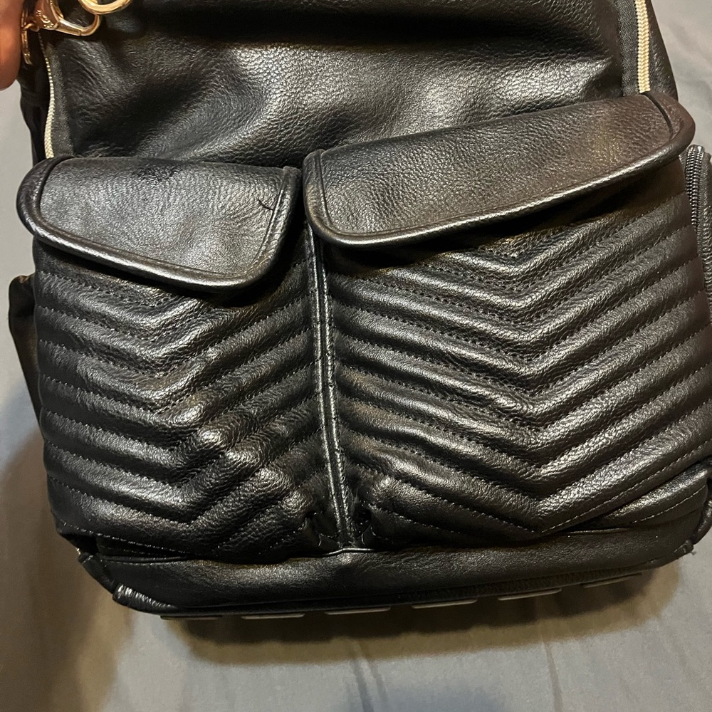 Itzy Ritzy Black Backpack with Tassel - Picture 3 of 12